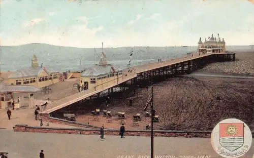 A947 England 1907 Grand Pier Weston Super Mare Vintage Postkarte