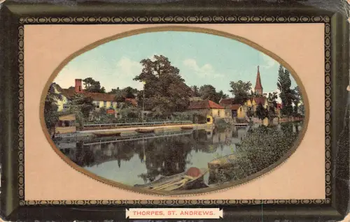 A953 Schottland 1912 Thorpes St Andrews Passepartout Vintage Postkarte