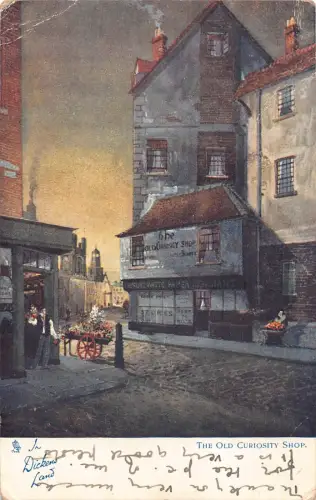 A942 England Dickens Land Old Curiosity Shop Vintage Postkarte