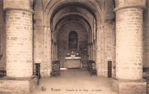C054 Belgien Brügge Chapelle du Saint-Sang Vintage Postkarte