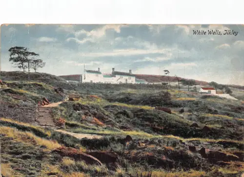 A948 England 1913 Ilkley White Wells Vintage Postkarte