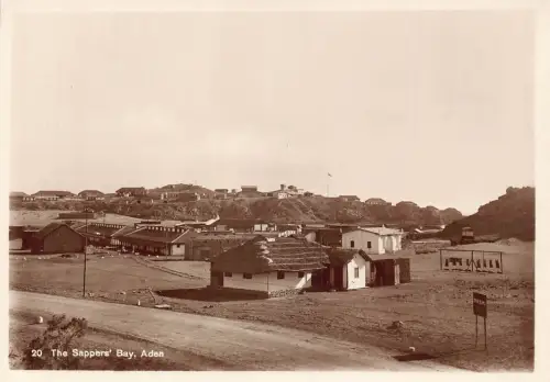 A967 Yemen Aden The Sappers Bay RPPC Vintage Postkarte