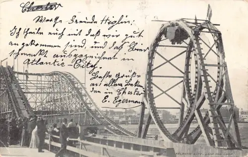 A193 US 1902 New Jersey Atlantic City Loop the Loop Vintage Postkarte