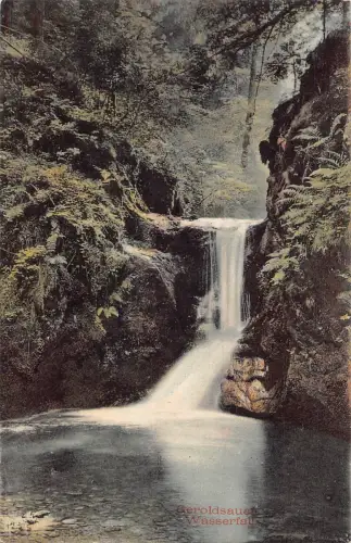 A195 Deutschland Geroldsauer Wasserfall Wasserfall Vintage Postkarte
