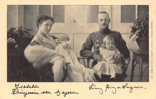 L486 Deutschland Königshaus Adel Rotes Kreuz Erster Weltkrieg Bayern Vintage Postkarte