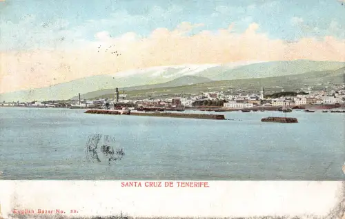 A957 Spanien 1904 Santa Cruz de Tenerife Vintage Postkarte