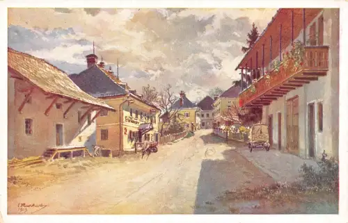 B089 Österreich Pischeldorf Kaernten Gasthof Post Pension Vintage Postkarte