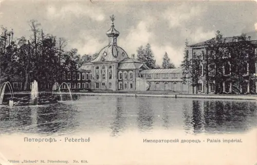 A937 Russland Peterhof Sankt Petersburg Kaiserpalast Postkarte