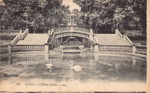 C073 Frankreich Dijon Chateau d'Eau Vintage Postkarte