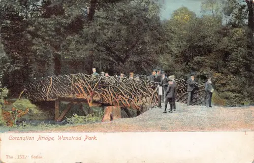 A950 England 1904 Krönungsbrücke Wanstead Park Vintage Postkarte