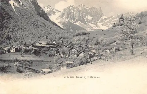 B089 Frankreich Roman Haute Savoie Berge Vintage Postkarte