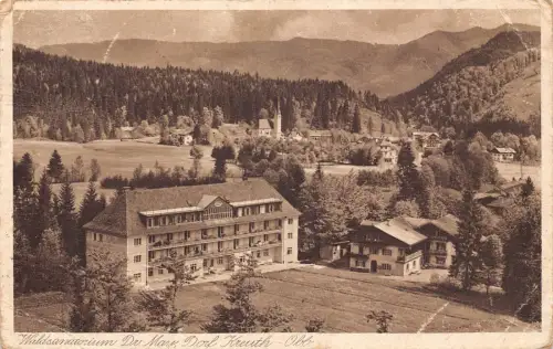 B089 Deutschland Waldsanatorium Dr Mann Dorf Kreuth Obb Postkarte