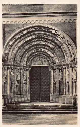 L216 Deutschland 1933 Freiberg i Sa Goldene Pforte am Dom Tür Dom Postkarte