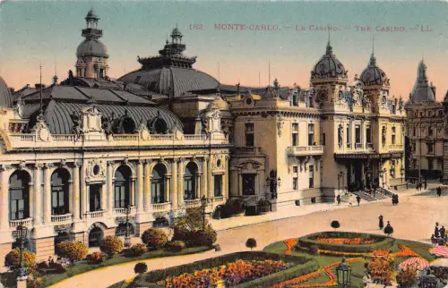 B070 Monaco Monte Carlo Casino Vintage Postkarte