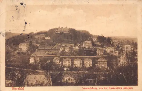 A211 Deutschland 1911 Bielefeld Johannisberg aus Sparenburg gesehen alte Postkarte