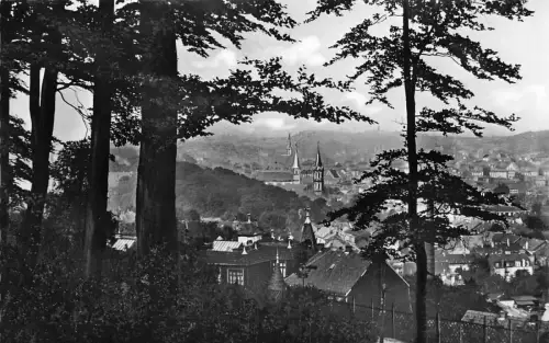 A131 Deutschland 1957 Wuppertal Elberfeld Gesamtansicht Vintage Postkarte