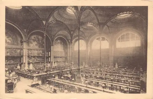A097 Frankreich Nationalbibliothek Paris Innenraum Vintage Postkarte