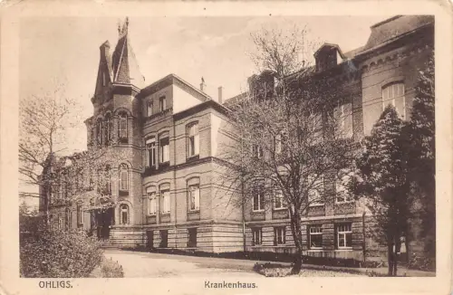 B073 Deutschland Ohligs Krankenhaus Krankenhaus Vintage Postkarte