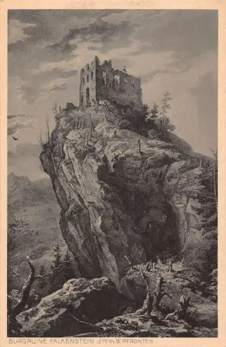 L213 Deutschland Burgruine Falkenstein Pfronten Burgruine Postkarte