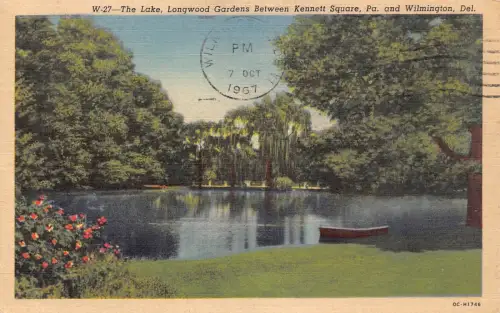 A969 US 1967 Lake Longwood Gardens Btw Philadelphia und Delaware Postkarte