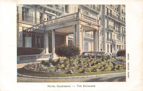 C059 Frankreich Cannes Hotel Californie Vintage Postkarte