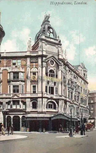 A022 England London Hippodrom Vintage Postkarte