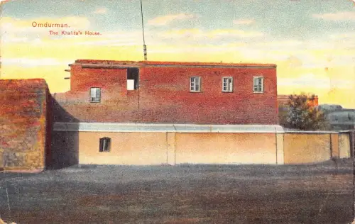 A963 Sudan Omdurman Das Haus des Khalifa Vintage Postkarte