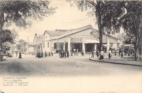 L282 Indonesien Niederländisch-Ostindien Jogiakarta The Club Society People Postkarte