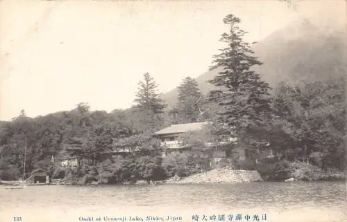 L277 Japan Osaki am Chuzenji See Nikko Vintage Postkarte