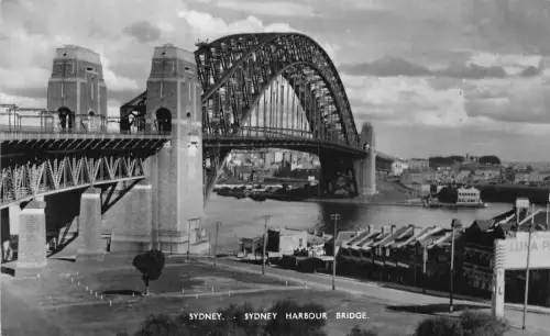 A670 Australien Sydney Harbour Bridge RPPC Vintage Postkarte