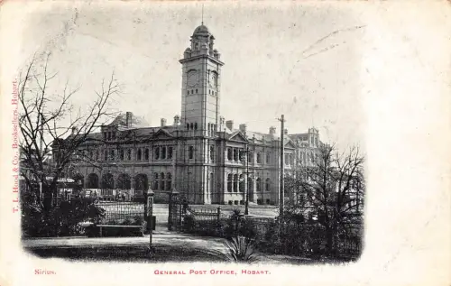 A670 Australien Hobart General Post Office Vintage Postkarte