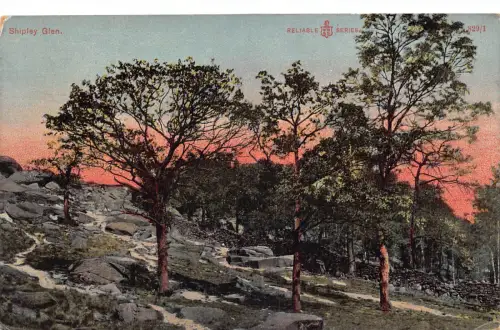 A945 England Shipley Glen Vintage Postkarte