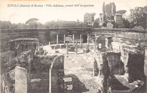 A016 Italien Tivoli dintorni di Roma Villa Adriana Avanzi dell'Acquarium Postkarte