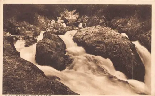 A023 Australien Cairns Railway Freshwater Creek Felsen Vintage Postkarte