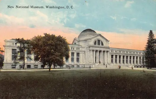 A024 US New National Museum Washington DC Vintage Postkarte