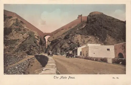 B219 Jemen The Main Pass Aden Vintage Postkarte