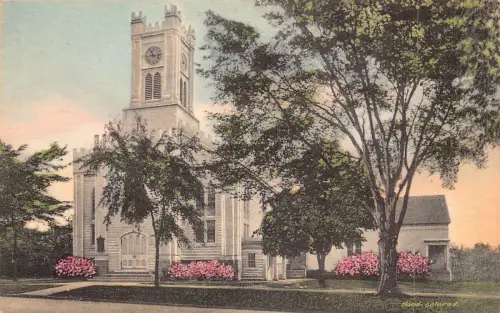 A988 US NY Long Island Presbyterian Church Southampton Vintage Postkarte