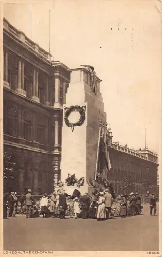 A980 England London Whitehall Kenotaph War Memorial Vintage Postkarte