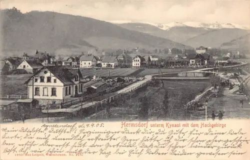 L283 Deutschland 1905 Hermsdorf Jahrgang Postkarte