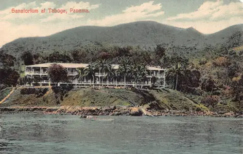 Panama Sanatorium at Taboga Vintage Postkarte