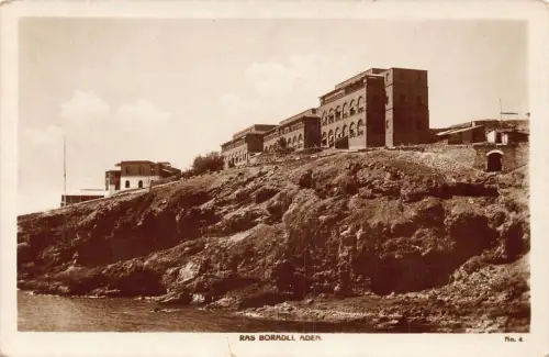 Jemen Aden Ras Boradli RPPC Vintage Postkarte