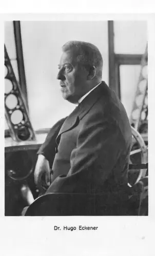 A830 Portrait Luftschiffbau Zeppelin Flieger Dr Hugo Eckener RPPC Postkarte