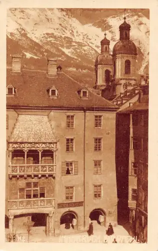 L049 Österreich Innsbruck Goldenes Dachl Goldenes Dach Vintage Postkarte