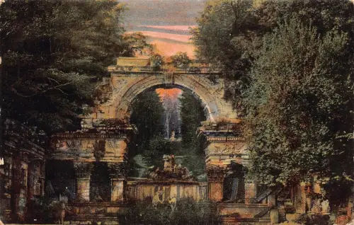 L123 Österreich 1904 Wien Römische Ruine Schloss Schönbrunn Litho Vintage Postkarte