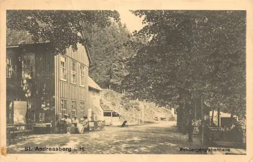 L122 Deutschland St Andreasberg i H RehbergerGrabenhaus Vintage Postkarte