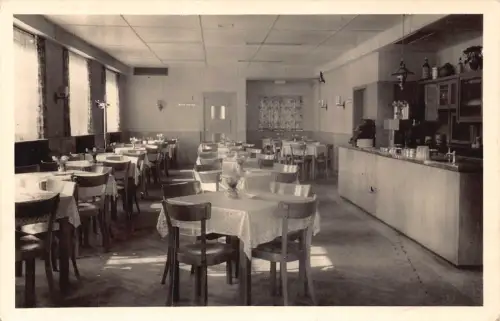 A108 Deutschland Restaurant Zum Schmerrnche Bornheim Innenraum Bar RPPC Postkarte