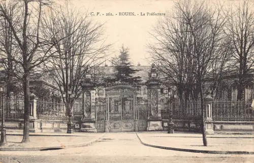 A203 Frankreich 1923 Präfektur Rouen Vintage Postkarte