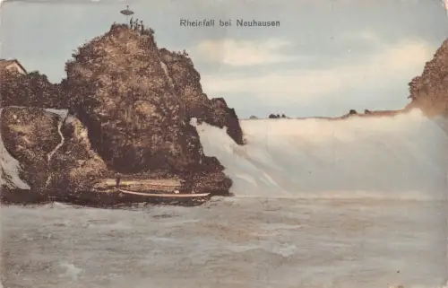 A202 Schweiz Rheinfall bei Neuhausen Wasserfall Vintage Postkarte