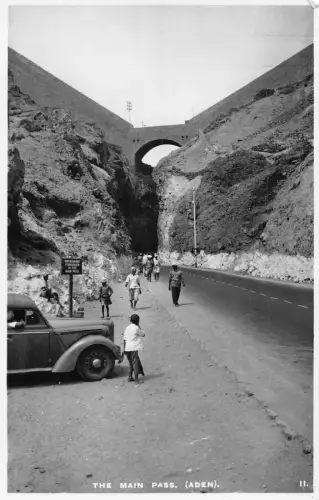 A833 Jemen The Main Pass Aden Auto Oldtimer Postkarte