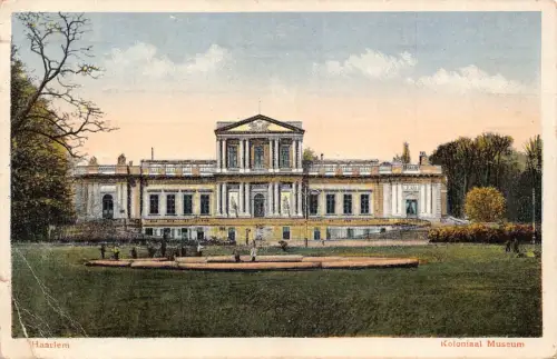 A205 Niederlande 1924 Haarlem Kolonialmuseum Vintage Postkarte